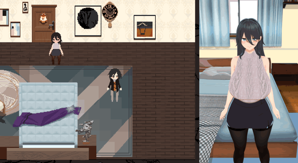 《噩梦侵蚀 NTR循环 Dev1》PC互动SLG新作：像素风官中动态体验