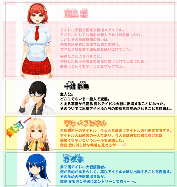 【PC 平台 / 日系 RPG】《偶像歌击大战！IDOL 歌撃大戦！》Ver1.01 Mtool 汉化版游戏介绍